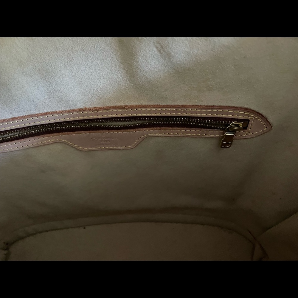 Authentic LOUIS VUITTON BABYLONE Shoulder Bag Monogram Leather Brown Nice Patina - Picture 10 of 12